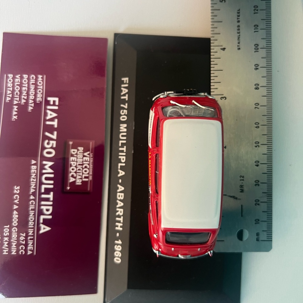 FIAT MULTIPLA ABARTH DIE CAST MODEL 750 Multipla 1960 - Picture 11 of 14